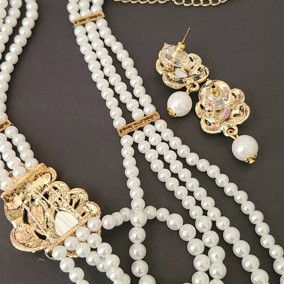 Pearl Necklace Set NIB - Picture 8 of 14